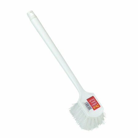 ALL-SOURCE 19-3/4 In. x 3 In. White Polypropylene Bristle Plastic Scrub Brush 89641